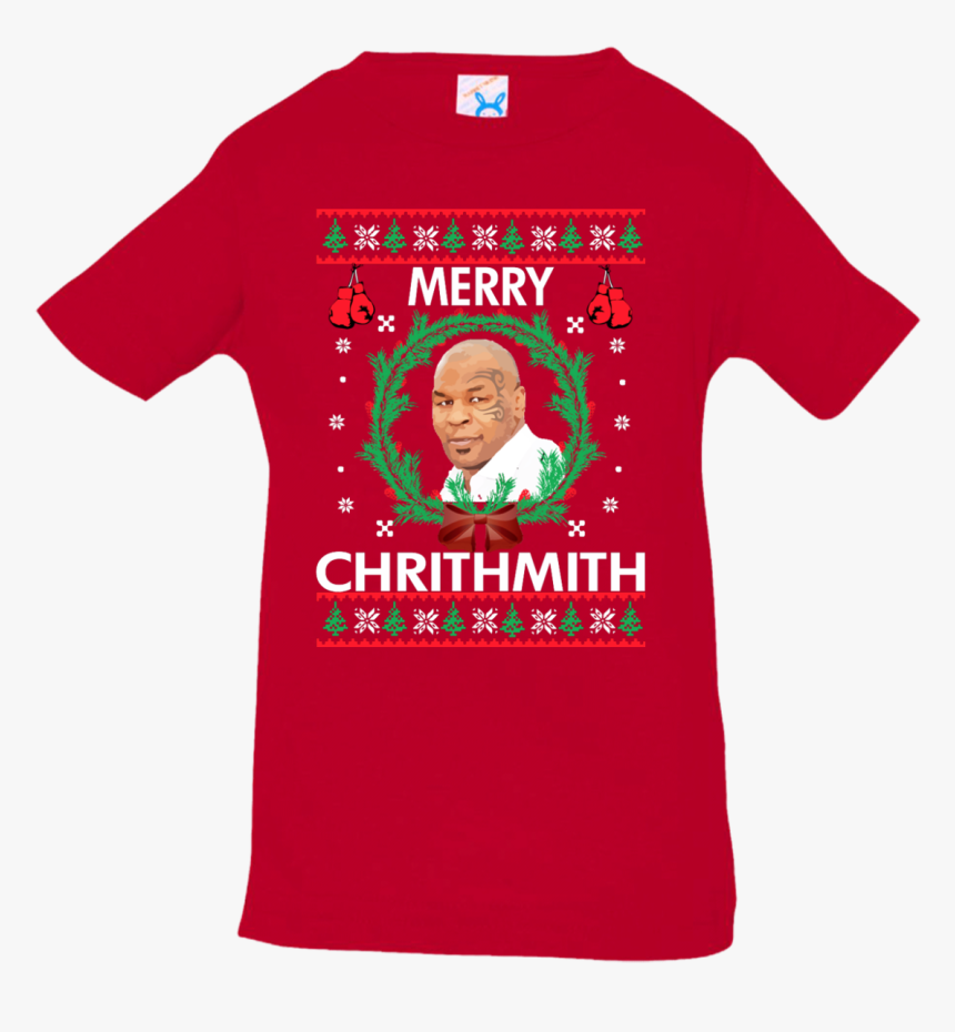 Mike Tyson Merry Chrithmith Christmas Toddler, Infant, - Merry Christmas Mike Tyson Sweater, HD Png Download, Free Download
