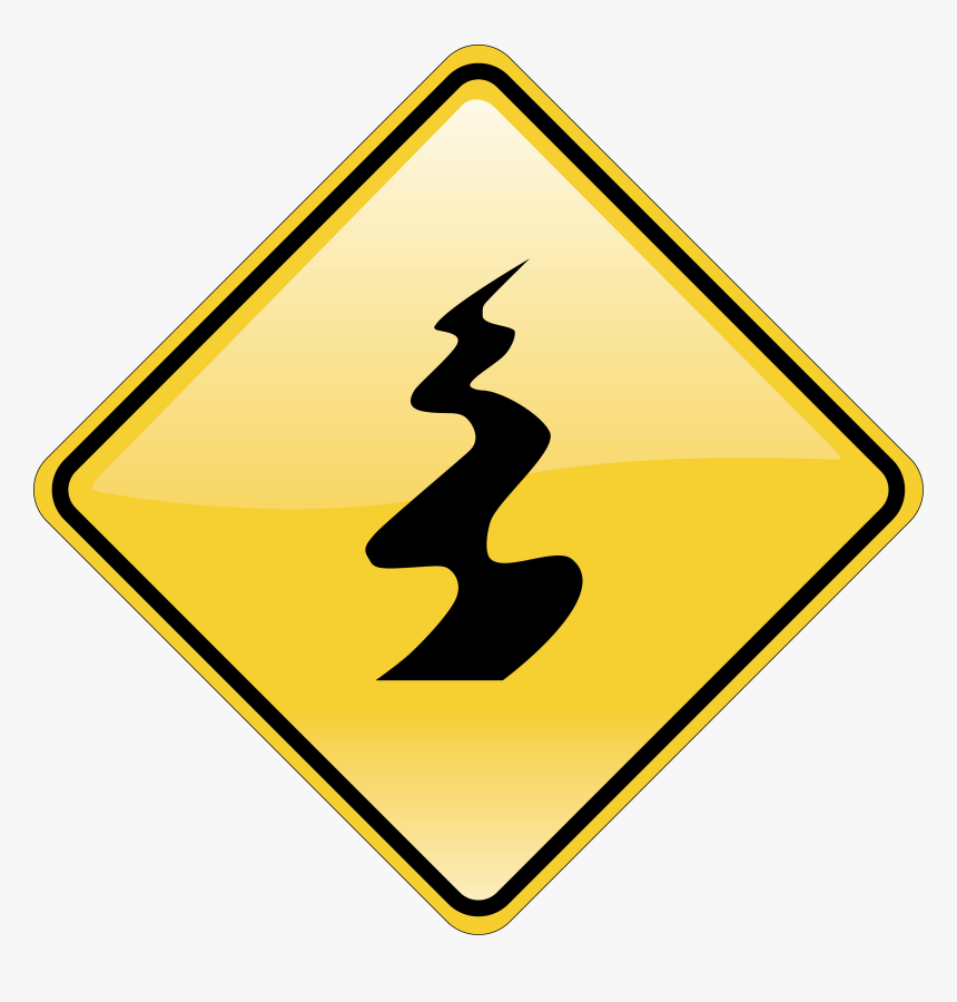 Slippery Surface Road Sign, HD Png Download, Free Download