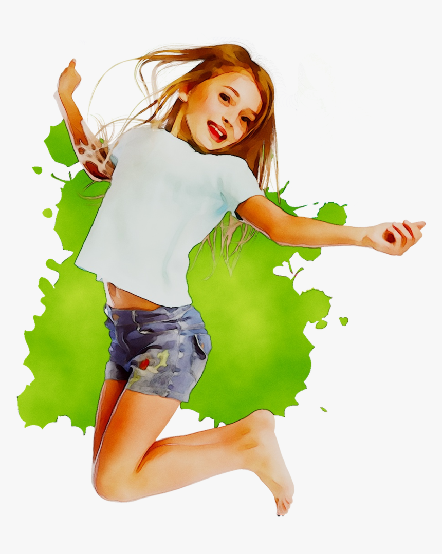 Dance Trampoline Gymnastics Child Shrunks The With - Kid Jumping Png, Transparent Png, Free Download