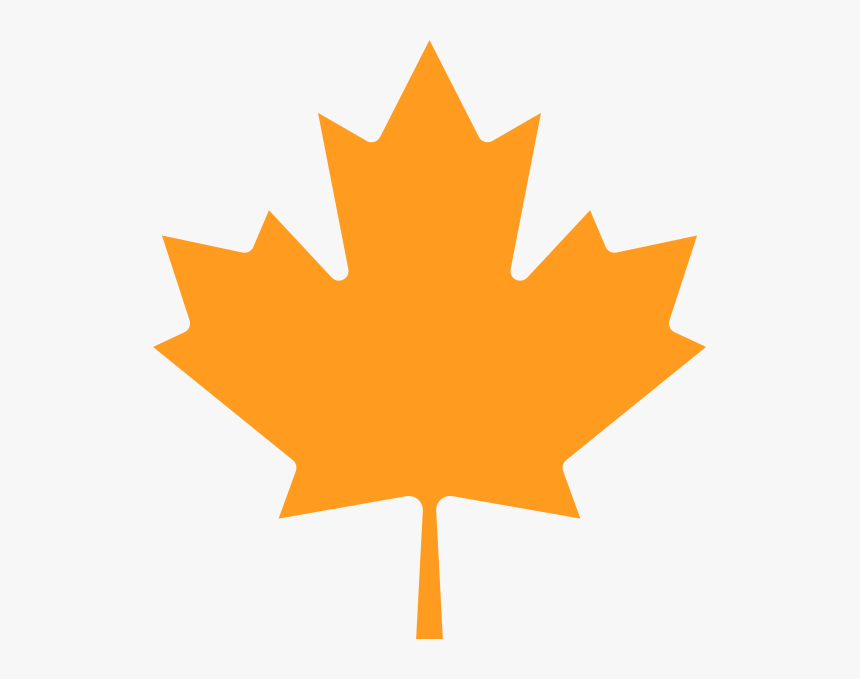 Fnp Maple Leaf - Orange Canadian Maple Leaf, HD Png Download, Free Download