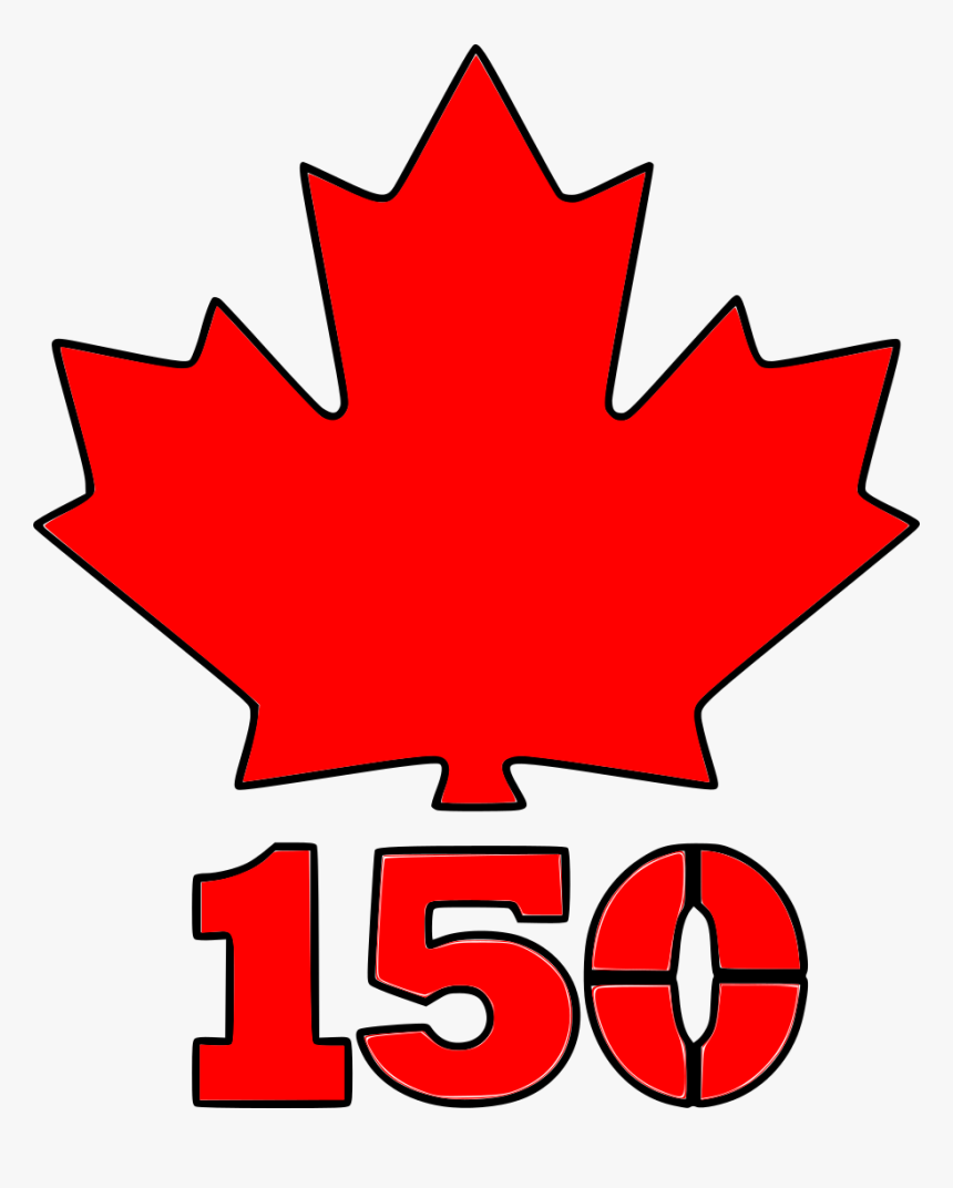 Canada 150 Maple Leaf Stencil, HD Png Download, Free Download