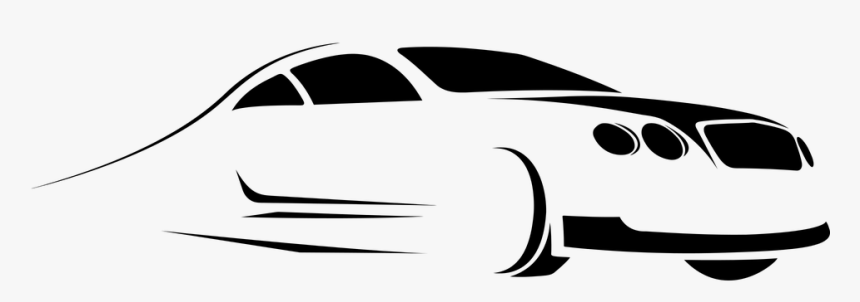 Automobile, Car, Drive, Ride, Silhouette, Stylized - White Car Silhouette Png, Transparent Png, Free Download
