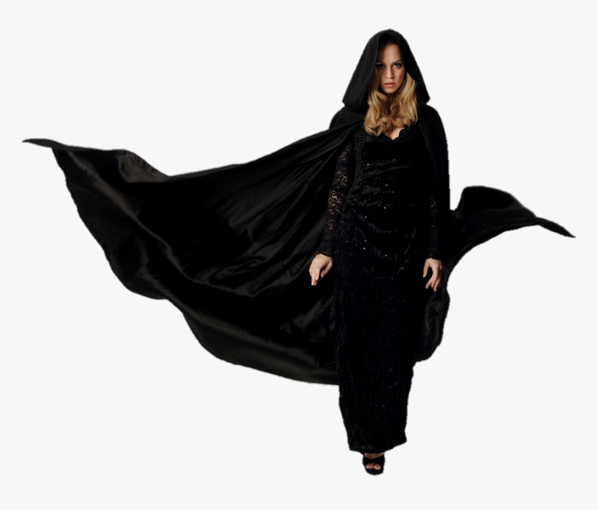 #witch #cloak #hooded #woman #lady #blonde #girl #beautiful - Girl In Cloak Png, Transparent Png, Free Download