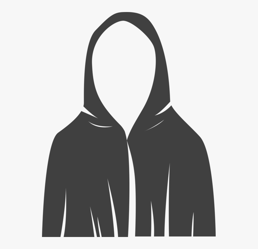 Shoulder,silhouette,neck - Cloak Clip Art, HD Png Download, Free Download