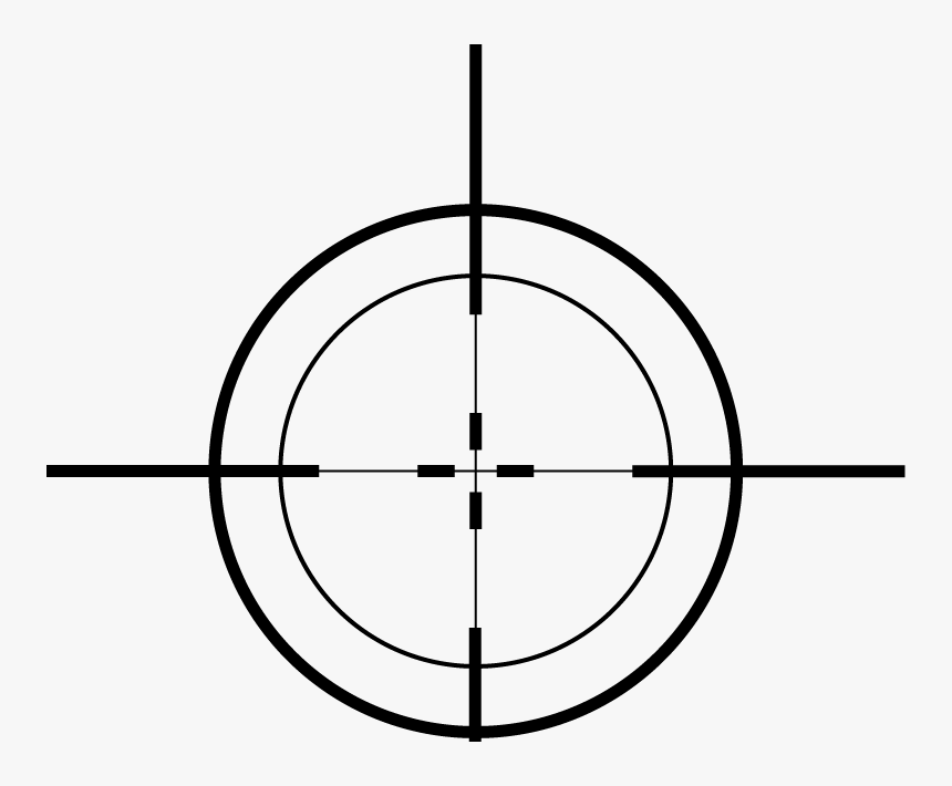 Simple Crosshair Png - Circle, Transparent Png, Free Download