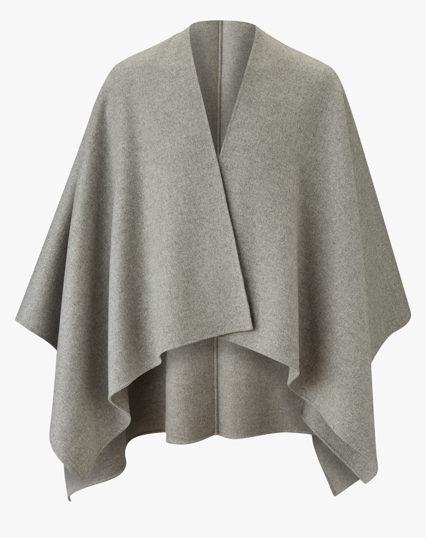 Joseph, Quadro Double Face Cashmere Cape, In Grey - Woolen, HD Png Download, Free Download