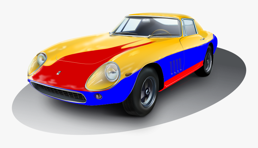 Carro - Colorful Car In Clip Art, HD Png Download, Free Download