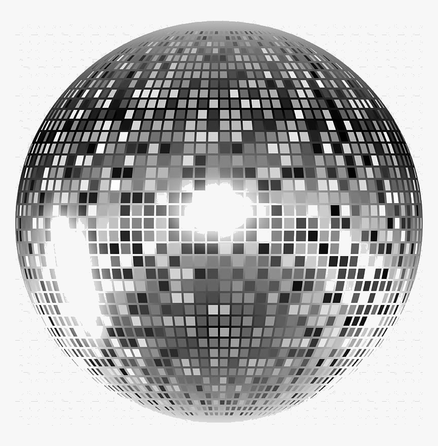 Disco Ball Gray Id Transparent Background Png - Vector Disco Ball Png, Png Download, Free Download