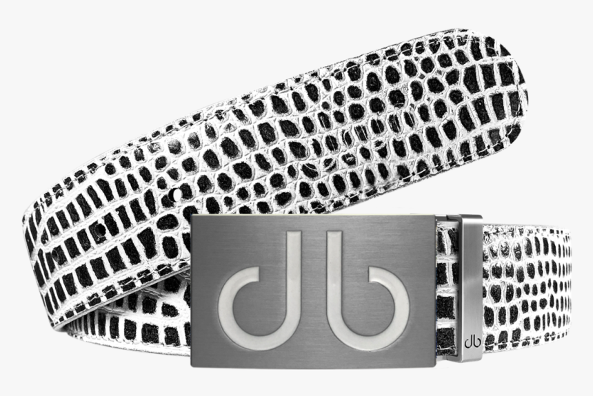 Black And White Crocodile Textured Leather Belt With - Background Fish Bone, HD Png Download, Free Download