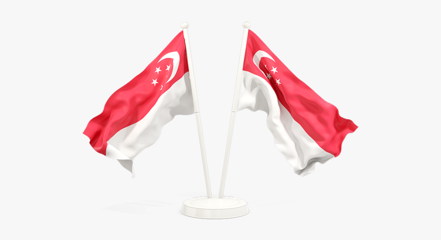 Clip Art Two Flags Illustration Of - Indonesia Malaysia Flag, HD Png Download, Free Download