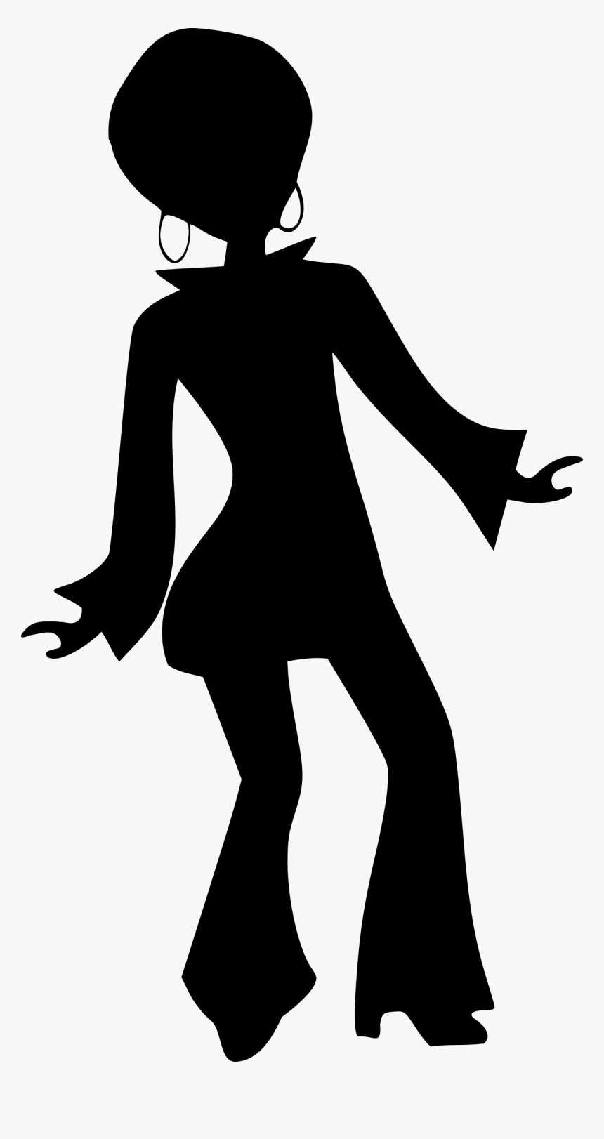 Disco Dance Silhouette Clip Art - Vector Disco Dance, HD Png Download, Free Download