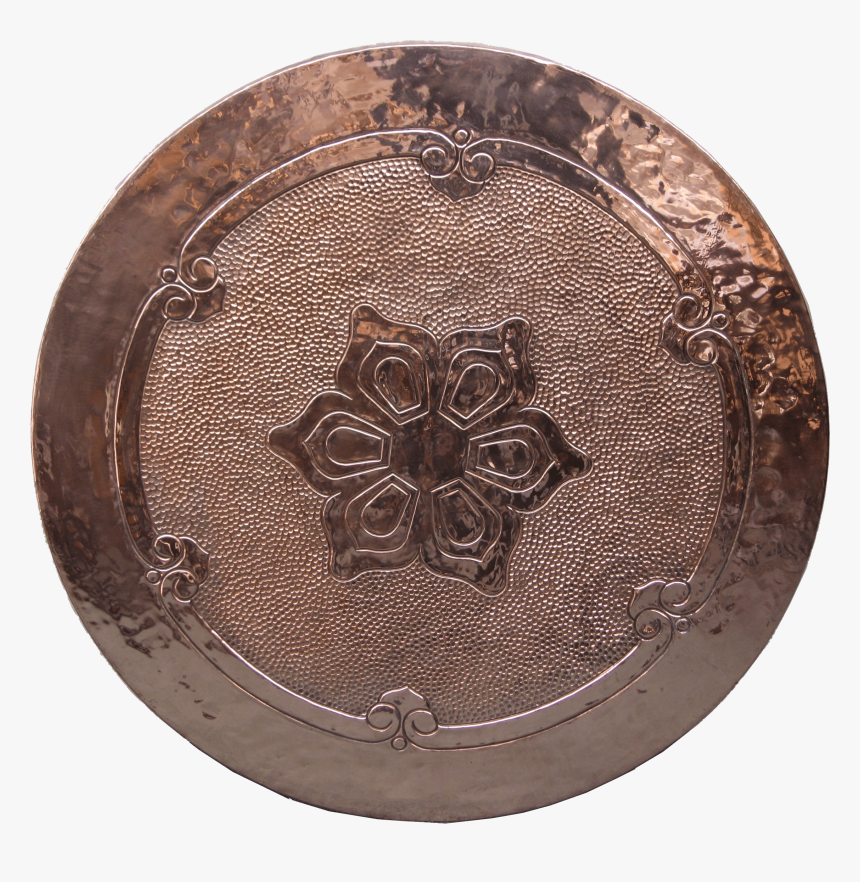 Patterned Copper Table Top - Table Top Design Circle, HD Png Download, Free Download