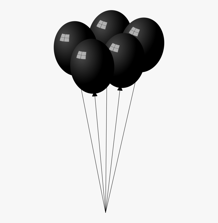 Banner Free Download - Transparent Background Black Balloons Clipart, HD Png Download, Free Download