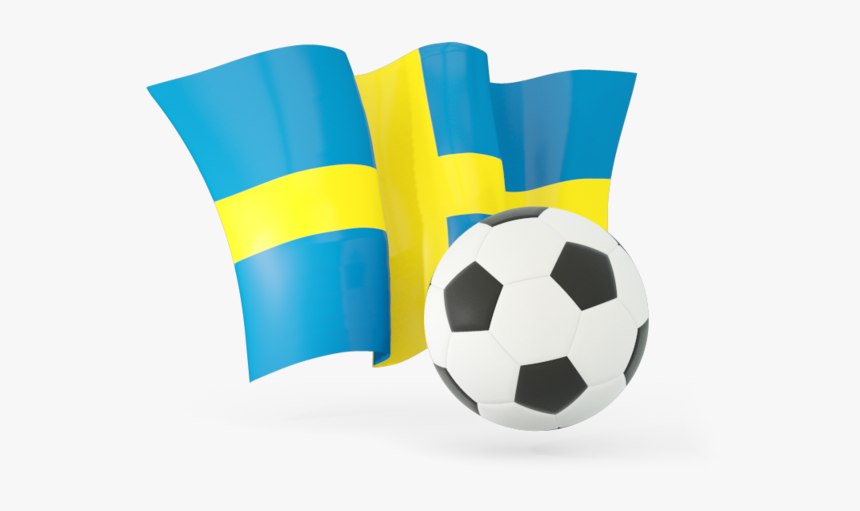 Sweden Football With Waving Flag - Sweden Flag Football, HD Png Download, Free Download