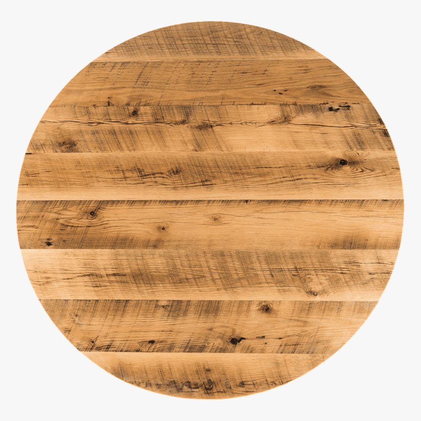 Wood Table Tops - Wood Circle Table Top View, HD Png Download, Free Download