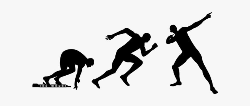 Usain Bolt Clipart Silhouette, HD Png Download, Free Download