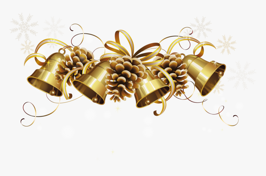 Transparent Christmas Golden Png - Jingle Bells Transparent Background, Png Download, Free Download