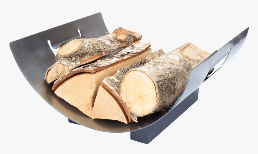 Valiant York Metal Log Stand Filled With Logs On White - Valiant Fir516 Stainless Steel Fireside Log Stand (york),, HD Png Download, Free Download
