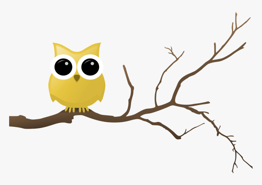 Owl And Pine Tree Png - Tree Branch Png, Transparent Png, Free Download