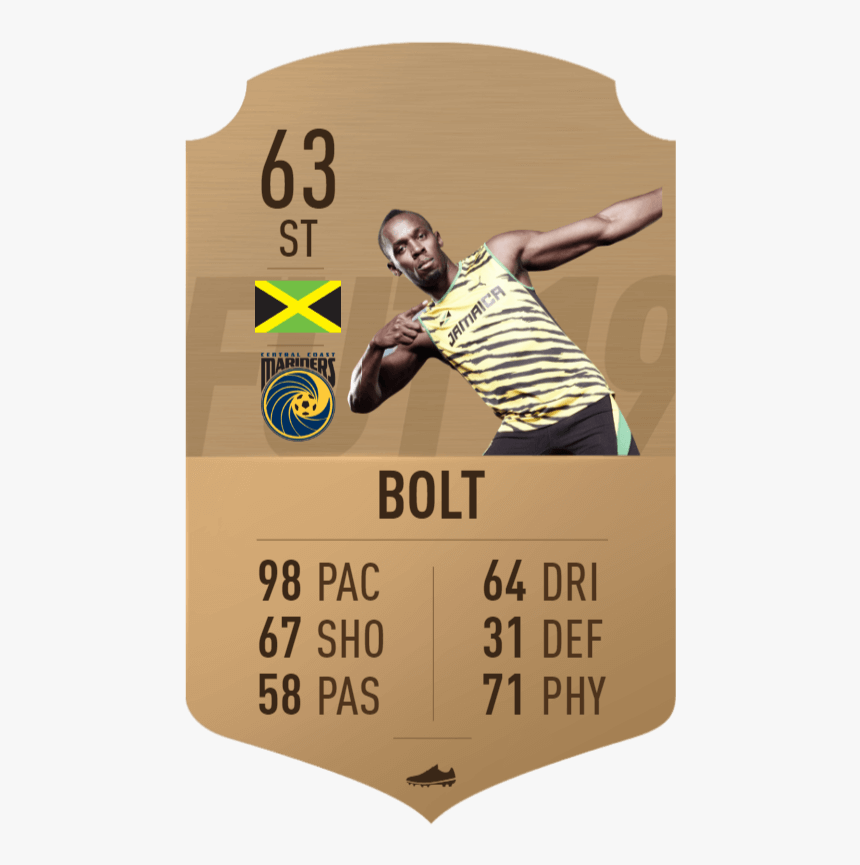 Usain Bolt In Fifa 19, Ecco Come Potrebbe Essere La - Central Coast Mariners Fc, HD Png Download, Free Download