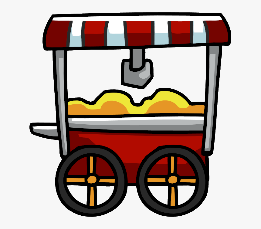 Popcorn Clipart Popcorn Cart - Popcorn Cart Clipart Png, Transparent Png, Free Download