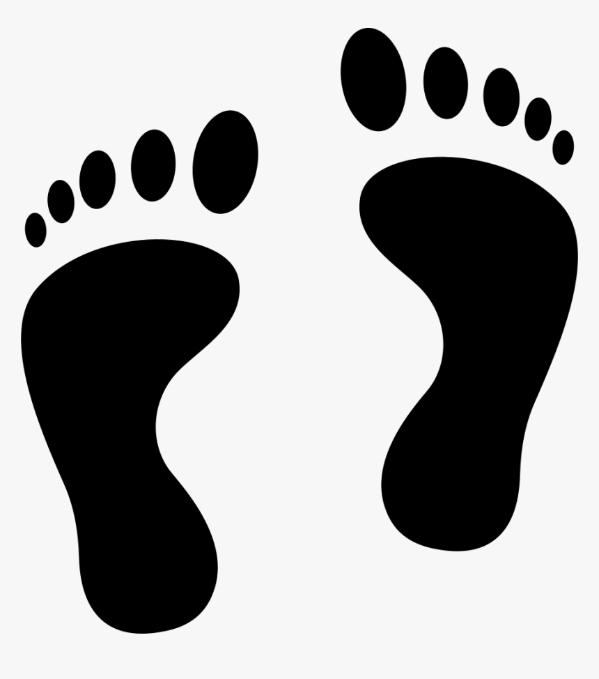 Foot Prints Png - Silhouette Footprint Vector, Transparent Png, Free Download