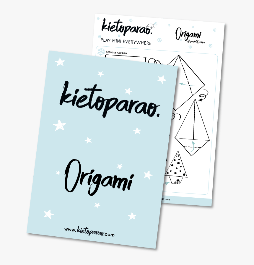 Árbol De Navidad Origami Descarga Kietoparao - Poster, HD Png Download, Free Download