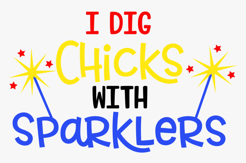 Clip Art - Dig Chicks With Sparklers, HD Png Download, Free Download