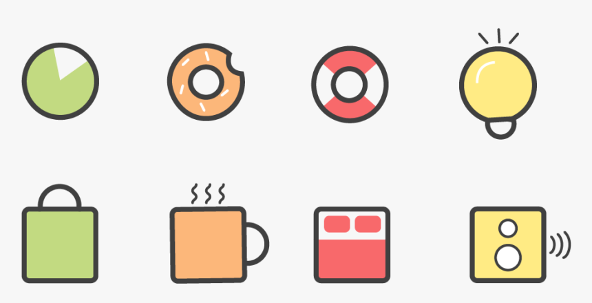 Circles Squares Icons - Circle, HD Png Download, Free Download