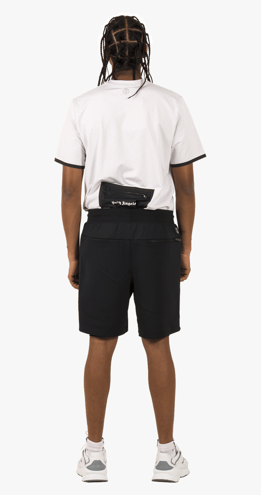 Palm Angels Shorts Shorts X Under Armour Black Pmci002s19 - Standing, HD Png Download, Free Download