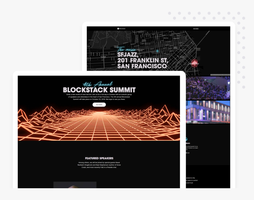 Blockstack Summit Website Event Website Agency Website - Sfjazz Center, HD Png Download, Free Download