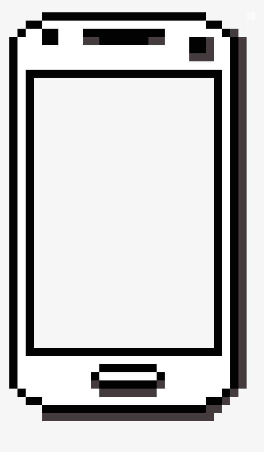 Transparent Phone Pixel Art - Phone Pixel Art Png, Png Download, Free Download