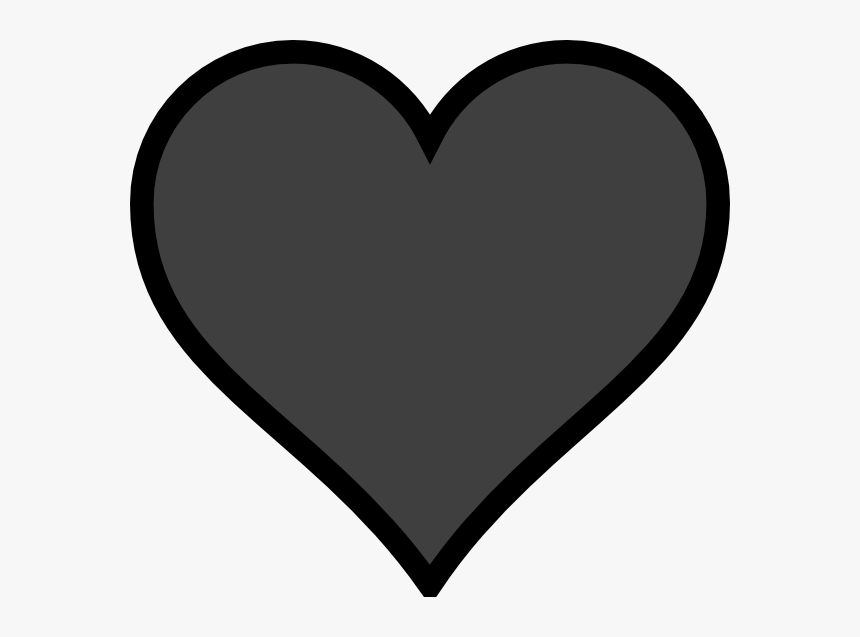 Transparent Valentines Clipart Black And White - Purple Heart With No Background, HD Png Download, Free Download