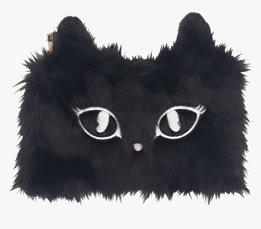 01 Pouch Black Front - Black Cat, HD Png Download, Free Download