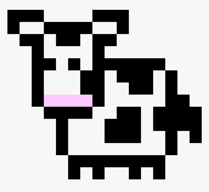 Clip Art Cow Pixel Art - Pixel Art Cow, HD Png Download - kindpng