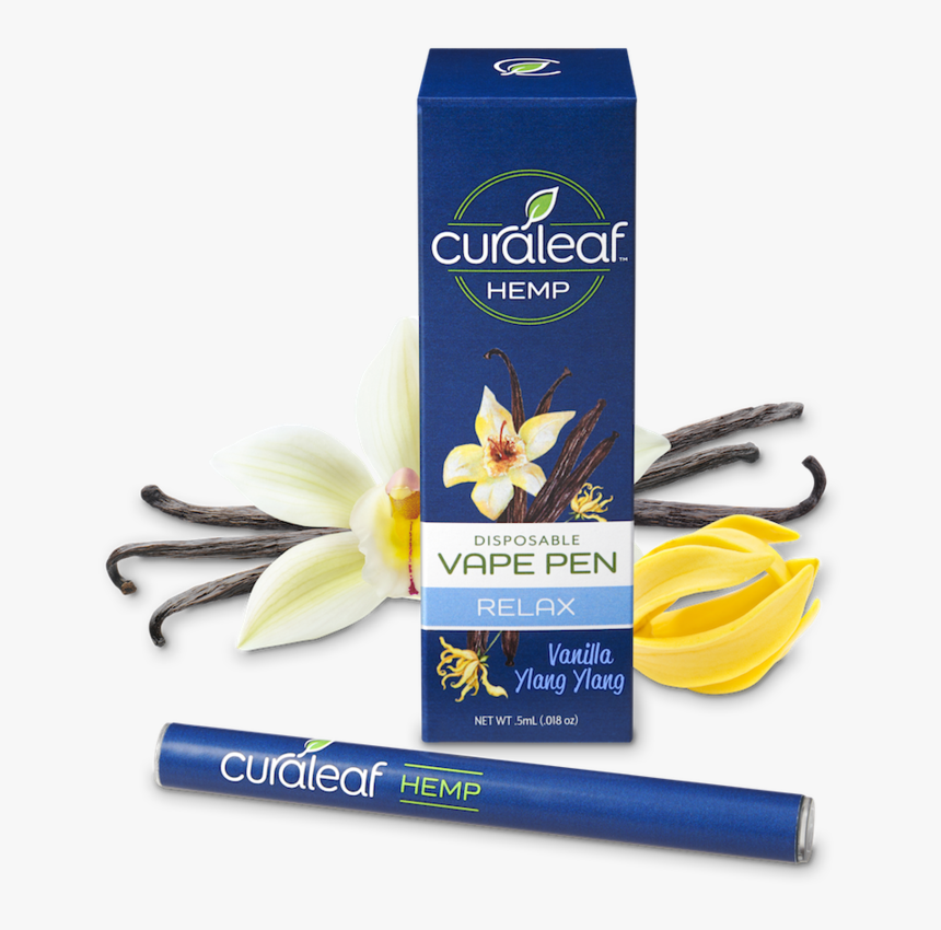 Transparent Vape Pen Png - Curaleaf Hemp Cbd Disposable Pen Lemon Bergamot Revive, Png Download, Free Download