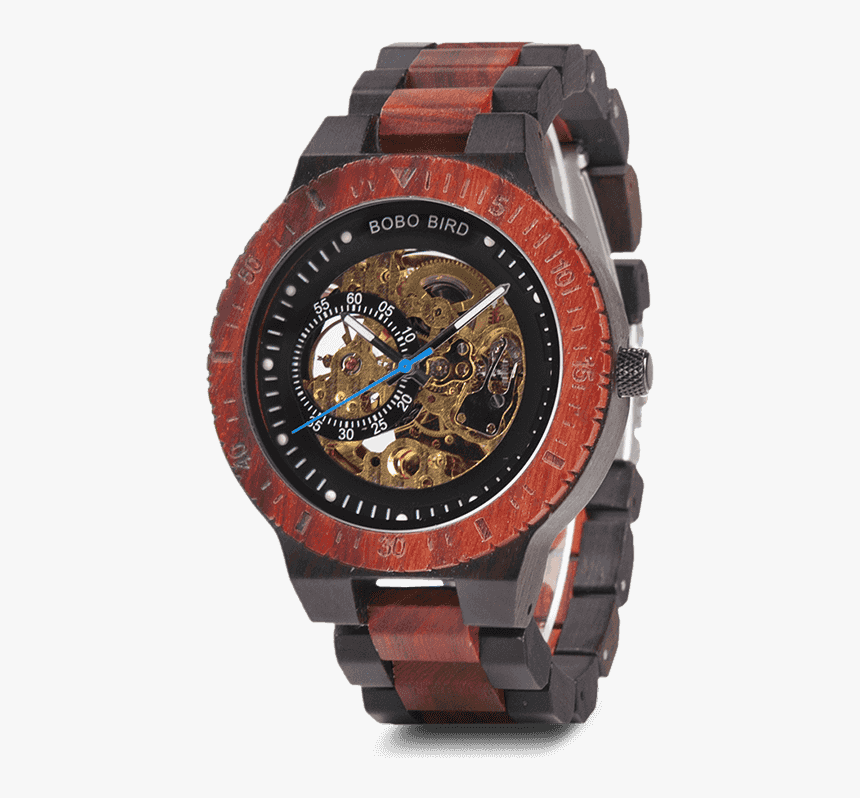 Relojes Automáticos Mecánicos De Madera - Bobo Bird Skeleton Watch, HD Png Download, Free Download