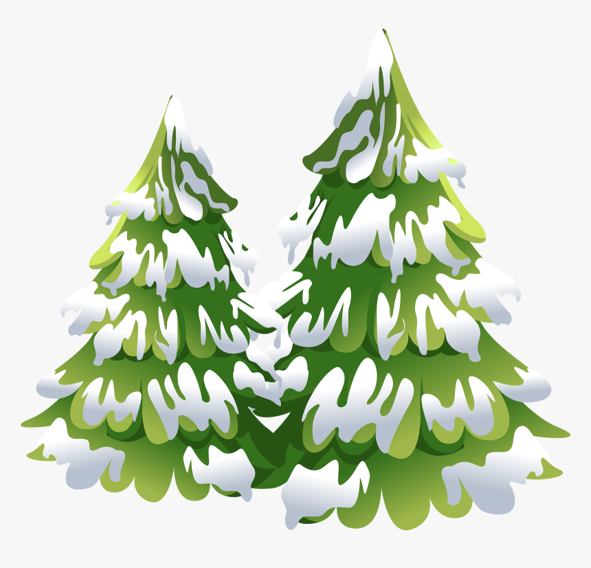 Snow Tree Illustration Png, Transparent Png, Free Download