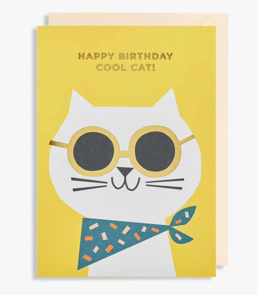 Cool Cat Birthday Card, HD Png Download, Free Download