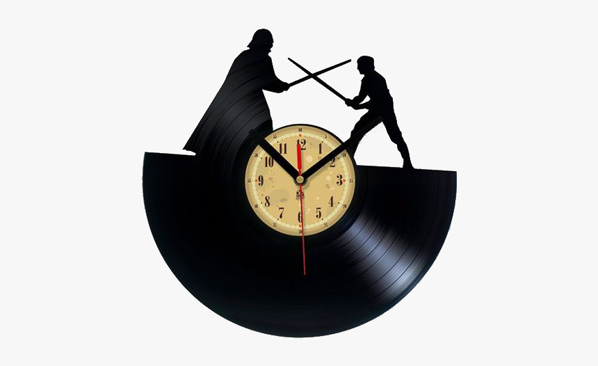 Vinyl Record Clock Star Wars, HD Png Download, Free Download