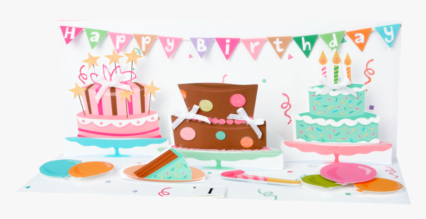 Pop-up Panoramics Greeting Card - Birthday Party, HD Png Download, Free Download