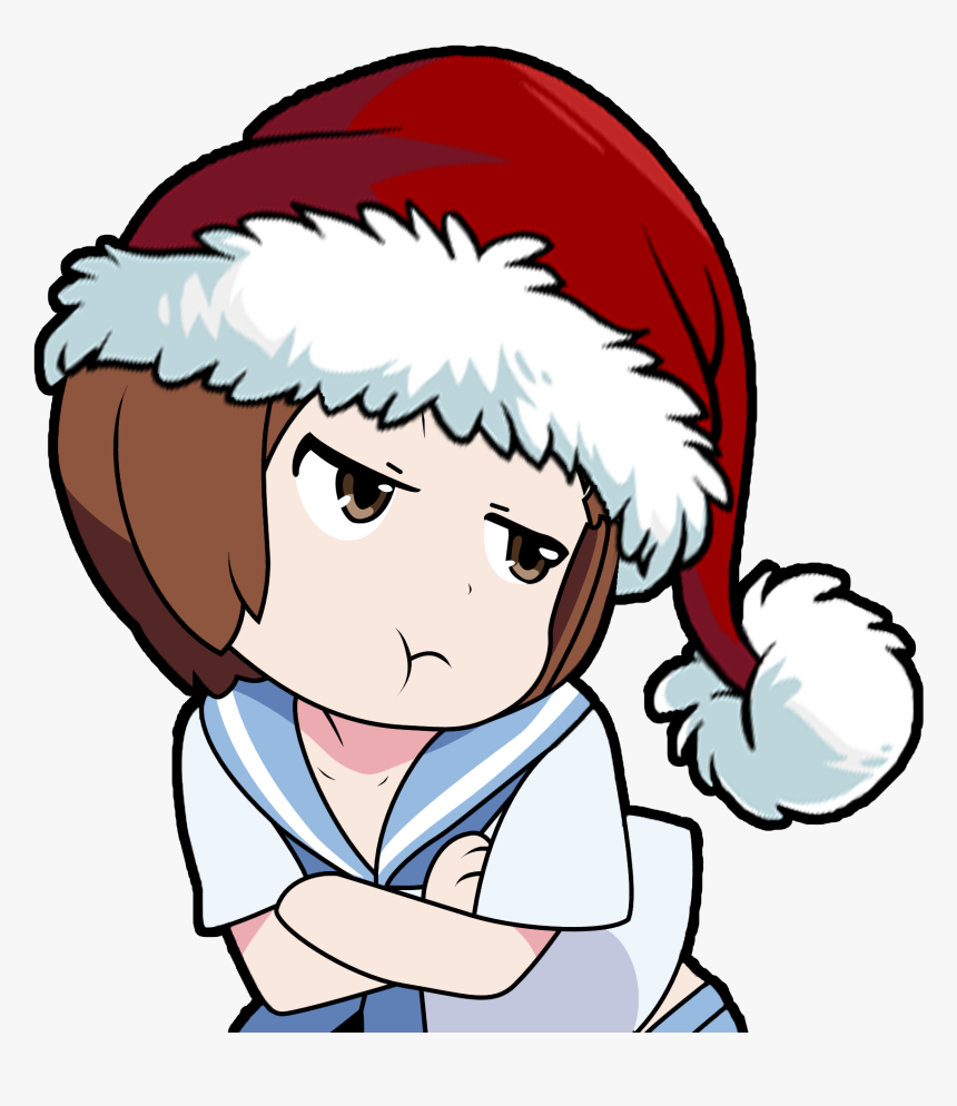 Transparent Cartoon Santa Hat Png - Cute Mako Kill La Kill, Png Download, Free Download