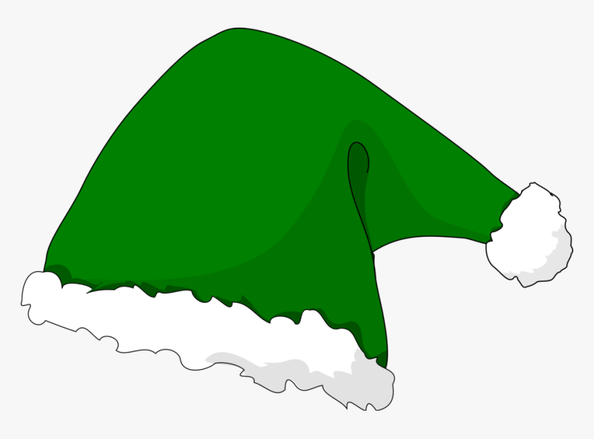 Green Christmas Hat Clipart - Clip Art Elf Hat, HD Png Download, Free Download
