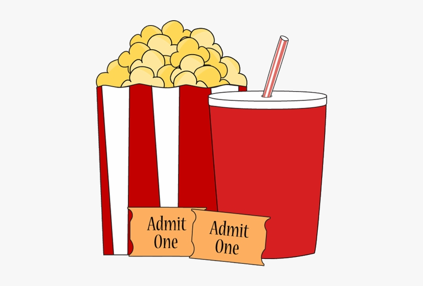 Popcorn Movie And Drink Clip Art Image Clipart Of Tickets - Hollywood Classroom Rules, HD Png Download, Free Download
