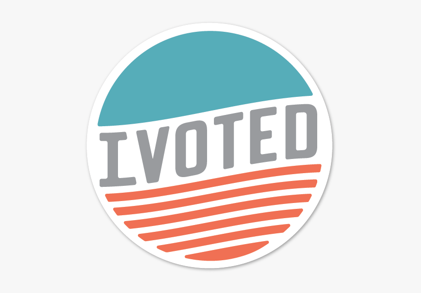 I Voted Vote America Graphic Design Typography - Circle, HD Png Download, Free Download