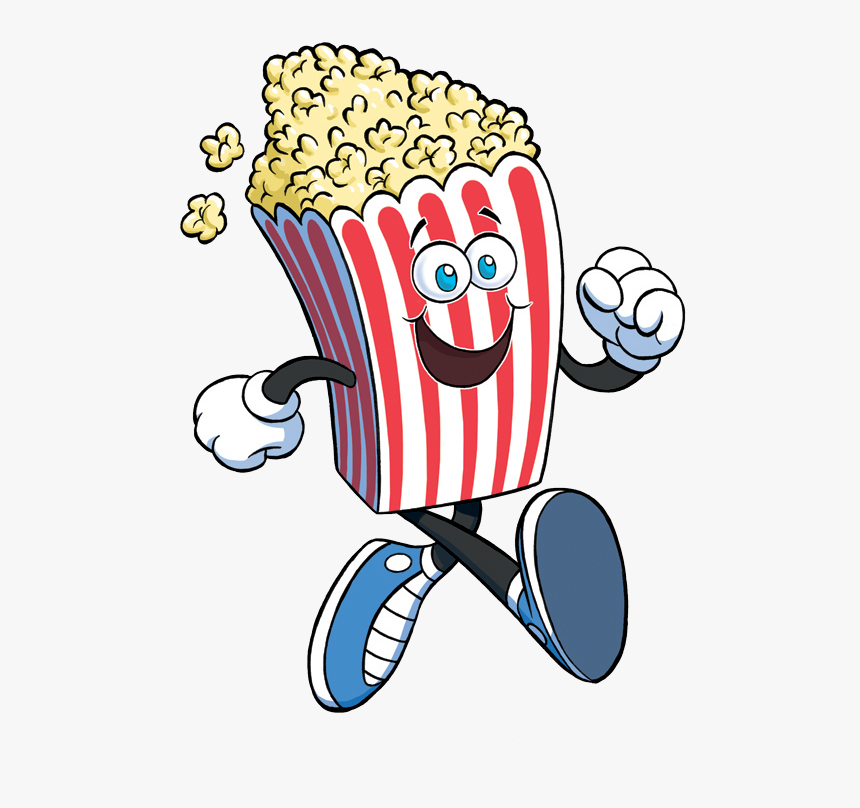 Movie Clipart Bowl Popcorn - Popcorn Drawing, HD Png Download, Free Download