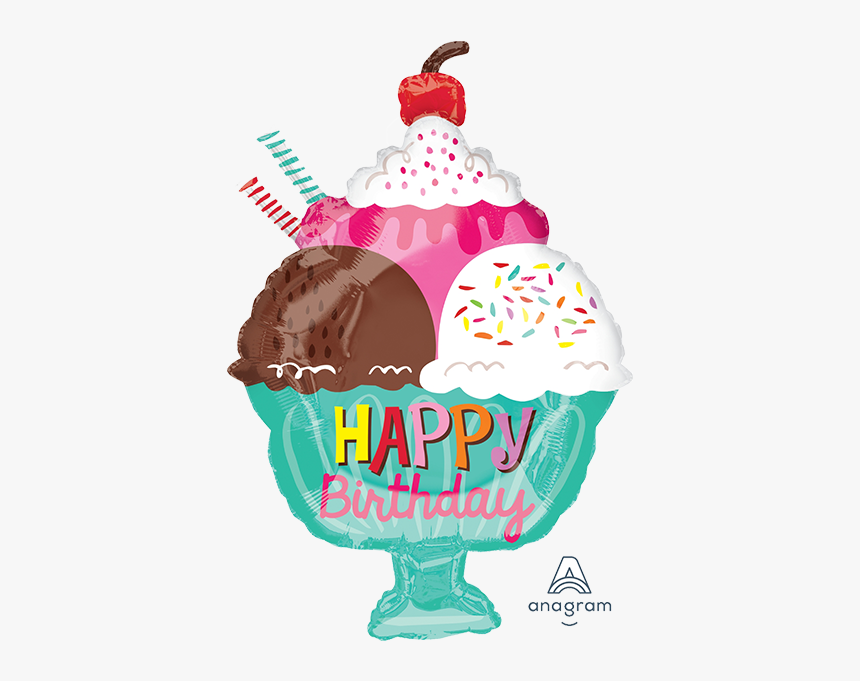 Ice Cream Foil Balloon, HD Png Download, Free Download
