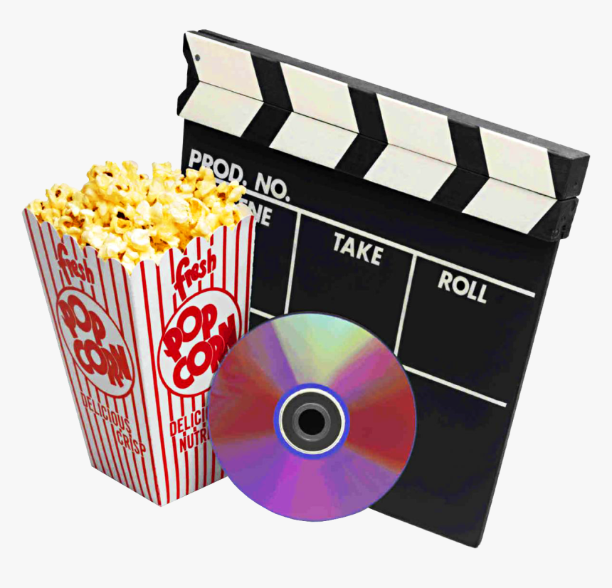 Movies Clipart Movie Snack - Movie And Popcorn Clipart, HD Png Download, Free Download
