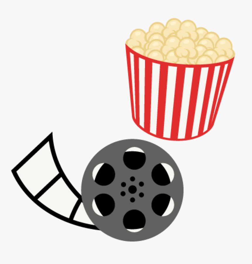 Transparent Movie Reel Png - Clip Art Movie And Popcorn, Png Download, Free Download
