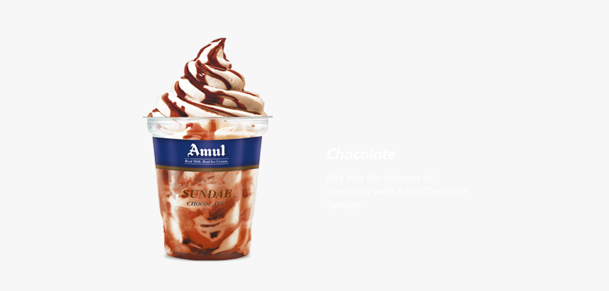 Chocolate - Amul Sundae Ice Cream, HD Png Download, Free Download